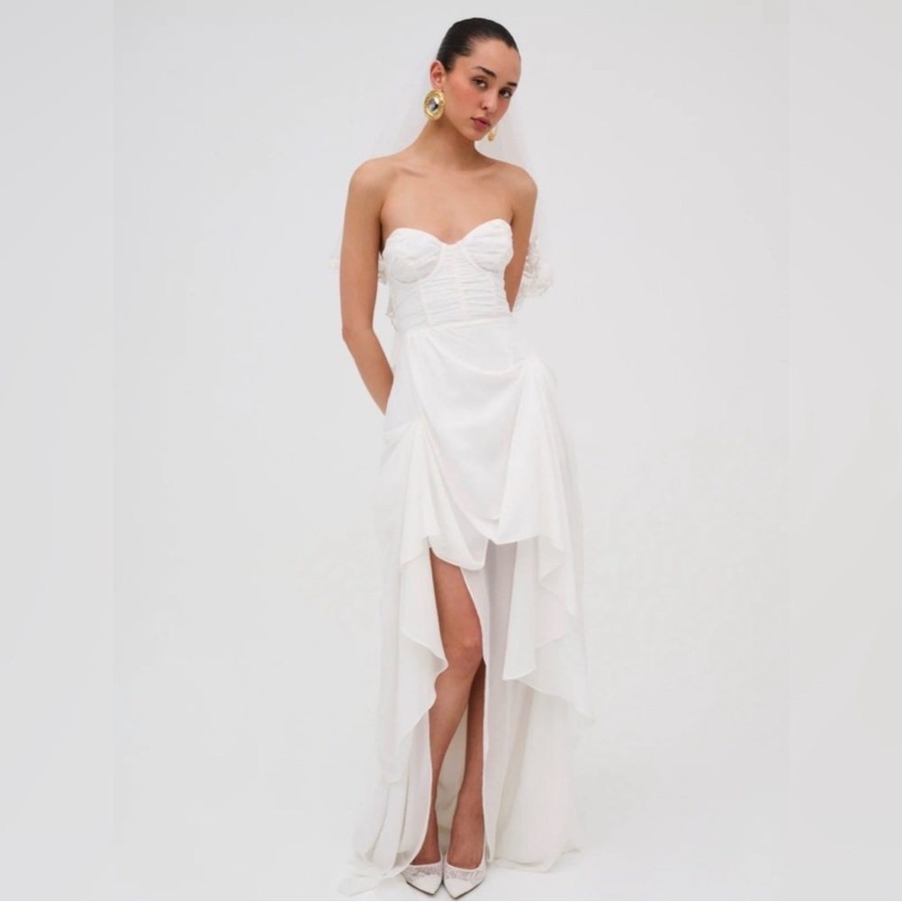[SOLD] For Love And Lemons White Bridal Dress - Picture 5 of 9
